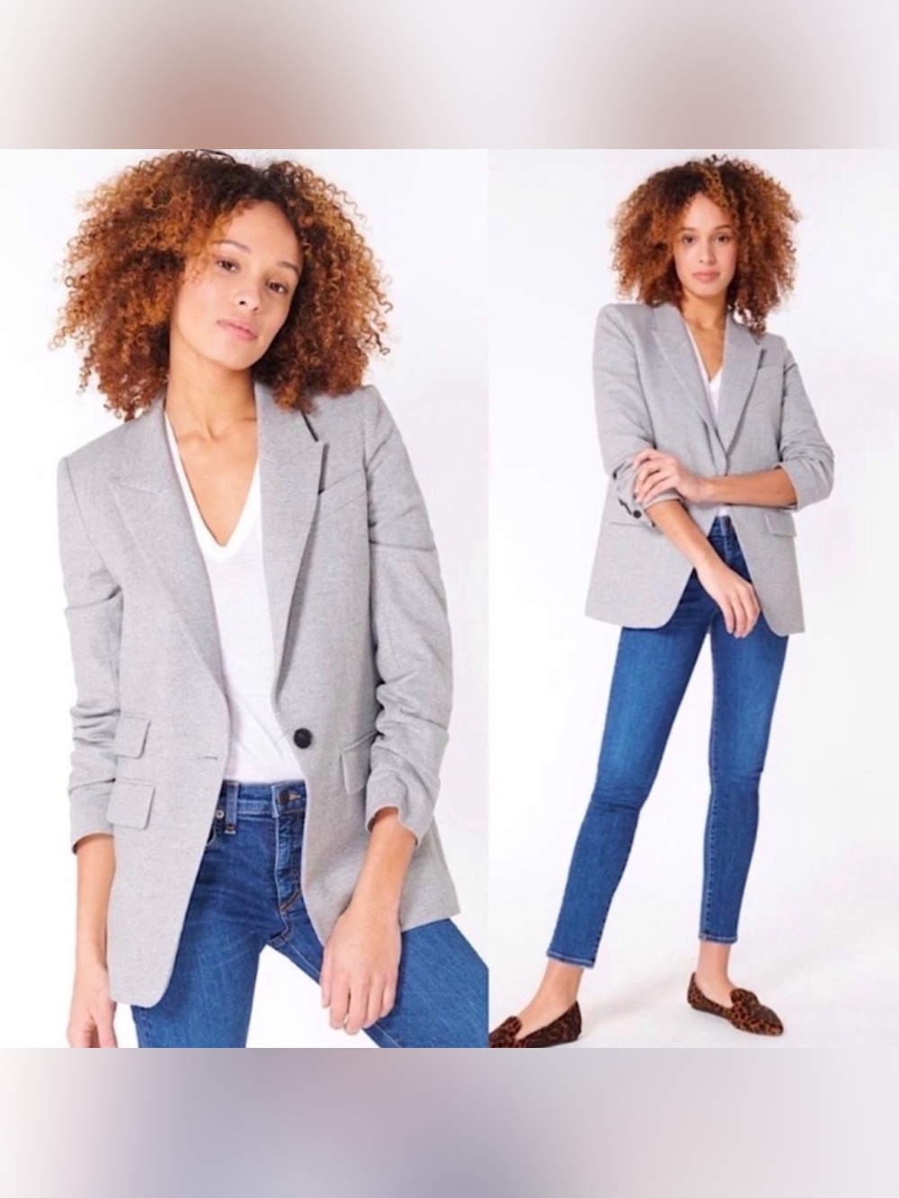 Veronica Beard Herringbone Martel Wool Blend Dickey Blazer Jacket - Picture 2 of 14